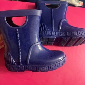 UGG Kids Navy Blue Rain Boots